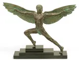 Max Le Verrier, Icarus, circa 1925, Patinated Bronze Sculpture