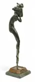 Smoke by Louis Icart, Bronze Sculpture, sold Oct 2025