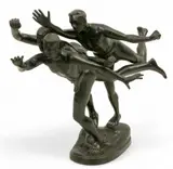 Alfred Boucher, Au but (To the Goal), Bronze Sculpture
