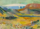 Gunnlaugur Blöndal, Icelandic Landscape, Oil on Canvas