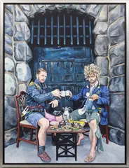 Paul Endres Jr., Fiction, Perfectly Arranged into History..., 2013, Oil on Panel