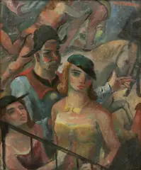 Gerrit Hondius, Circus Scene, Oil on Canvas, Ca.