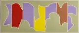 David J. Rubello, Violet Dragon, 1973, Acrylic on Canvas