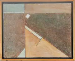 Ronald Davis, Falling Rock, Cel-vinyl Acrylic And Copolymer on Canvas