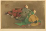 Elyse Ashe Lord, Prayer, Hand Colored Etching on Paper