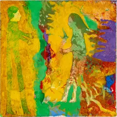 DeLoss McGraw, Searching for Seven Romances, Searching for a Unicorn Series, Gouache on Paper