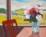 Lars-Birger Sponberg, Floral Still Life, 1985, Oil on Canvas