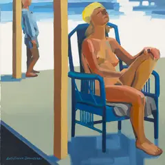 Lars-Birger Sponberg, Sun Deck, 1977, Oil on Canvas