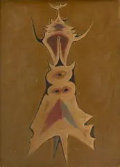 Abstraction by Francesco Di Cocco, 1953, Oil on Canvas Board, sold Oct 2025
