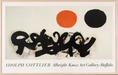 Adolph Gottlieb, Untitled, Offset Lithographic Exhibition Poster