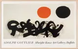 Adolph Gottlieb, Untitled, Offset Lithographic Exhibition Poster