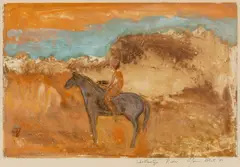 Gareth Jones Roberts, Rider, 1965, Ink And Monoprint on Paper