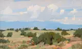 Irby Graves Brown, Western Landscape, Oil on Canvasboard
