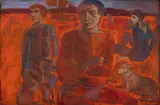 Evelyn Brackett Raskin, Untitled, Oil on Masonite