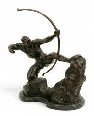 Émile Antoine Bourdelle, Herakles the Archer, Bronze Sculpture, 20th Cen.