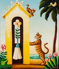 Orville Bulman, S'il Vous Plait, Mon Chere, circa 1975, Oil on Canvas