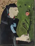 Henry Faulkner, Portrait of a Man Presenting a Poppy