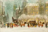 Guy Carleton Wiggins, New York Fantasy, 1959, Oil on Canvas