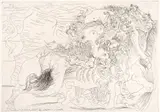 Pablo Picasso, Female Bullfighter: Last Kiss? (Femme Torero. Dernier Baiser?), 1934, Etching on Watermarked BFK Rives Paper