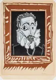 Pablo Picasso, L'homme À La Fraise, 1962, Linocut in Colors, on Arches Paper