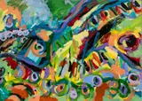 Gilda Snowden, Untitled (Abstract), 2003, Oil And Acrylic on Thick Wove Paper