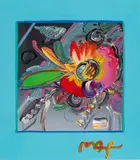 Peter Max, New York Flower Show, Mixed Media on Paper