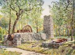 Andrew Nathaniel Wyeth, Yulee Sugar MIll, Watercolor And Pencil on Heavy Wove Paper