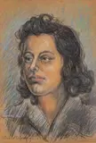 Beauford Delaney, Portrait of a Woman, 1956, Pastel on Paper