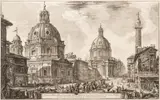 Francesco Piranesi, S. Saria Di Loreto And Santissimo Nmoe Di Maria, Etching on Watermarked Laid Paper