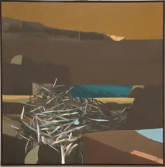 Alan R. Lant, Landscape, 1969, Oil on Canvas