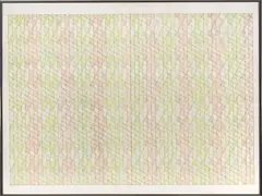 Farnborough by Jack Leaf, 1978, Polymer And Graphite on Canvas Board, sold Sep 2025