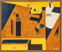 Jacques Busse, Nature Morte "A' L'Olvier", Oil on Canvas