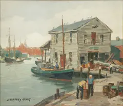 James Jeffery Grant, Gloucester Fishermen, Oil on Canvas