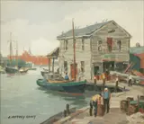 James Jeffery Grant, Gloucester Fishermen, Oil on Canvas