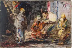 Carpet Bazar by Douglas Arthur Teed, 1918, Oil on Canvas, sold Sep 2025