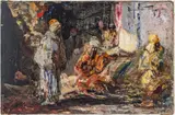Douglas Arthur Teed, Carpet Bazar, 1918, Oil on Canvas