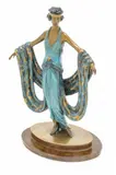 Erté, Gala, 1980, Cold Painted And Partial Gilt Bronze Sculpture