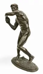 Adolph Alexander Weinman, Putting the Shot (The Spirit of Baseball), circa 1900, Bronze Sculpture