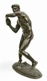 Adolph Alexander Weinman, Putting the Shot (The Spirit of Baseball), circa 1900, Bronze Sculpture