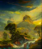 Dale Terbush, Wish on the Golden Light, Oil on Canvas