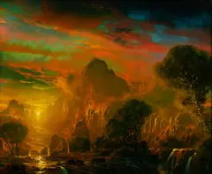 Romance in the Twilight by Dale Terbush, Oil on Canvas, sold Sep 2025