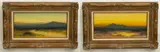 G. Graham, Dessert Landscapes with the Sangre De Cristo Mountains, Oil Pastel And Gouache on Paper