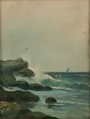 Frederick Matzow, Untitled, Oil on Canvas Seascape