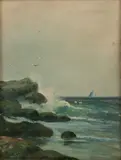 Frederick Matzow, Untitled, Oil on Canvas Seascape