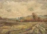 Fernando a Carter, Rural Landscape, Syracuse, NY, circa 1900, Oil on Panel