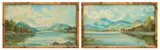 Theodore Hines & John Theodore Hynes, Lakes in the Scottish Highlands, 1870-1880, Watercolors on Paper
