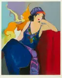 Itzchak Tarkay, Elegance, Serigraph in Colors on Wove Paper
