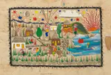 Marcial Camilo Ayala, Scenes from Village Life, Tempera, Watercolor, And Ink on Agate Paper