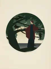 William Barnet, Ariadne, 1980, Screenprint in Colors on Wove Paper
