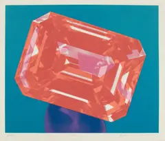 Richard Bernstein, Ruby, 1978, Silkscreen in Colors on Wove Paper